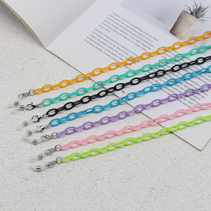 Mask Chain Holder - Çocuk renkli akrilik gözlük maske kordon