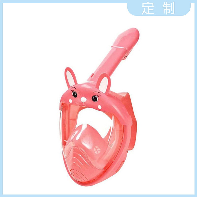 Kids Face Mask - Karikatür Tavşan Kulaklı Çocuklar İçin Şnorkel