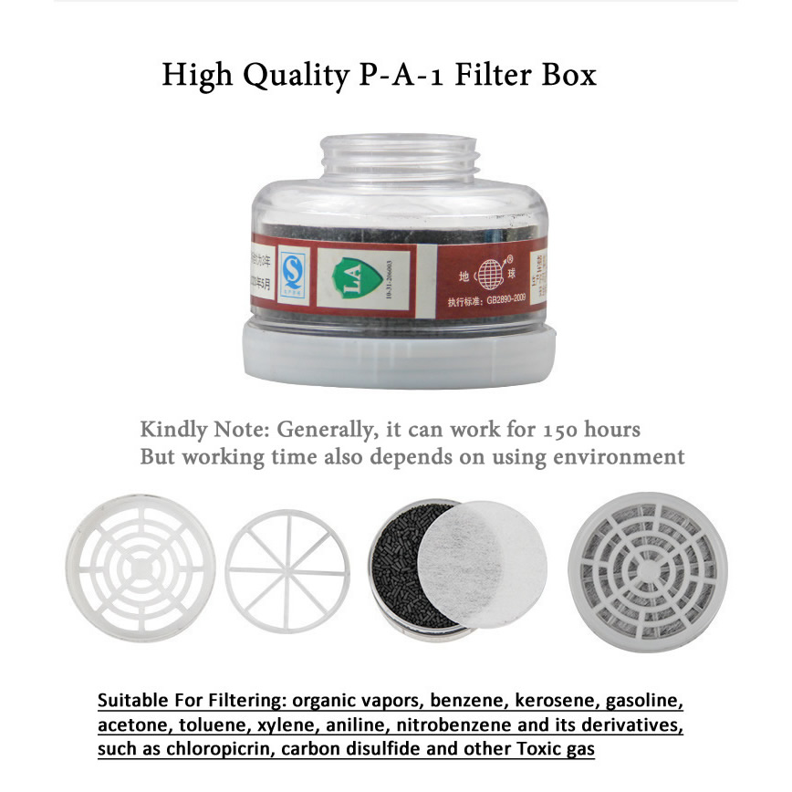 Face Mask Storage Box - 1 adet RD40 40mm Yuvarlak Gaz