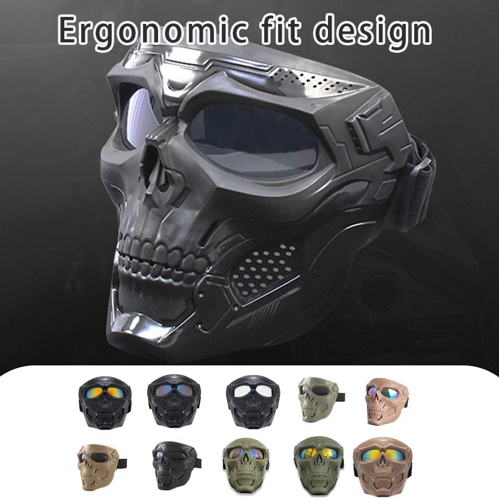 Mask Lanyard Adjustable - Yaratıcı Kafatası Motosiklet Sürme Maskesi Retro
