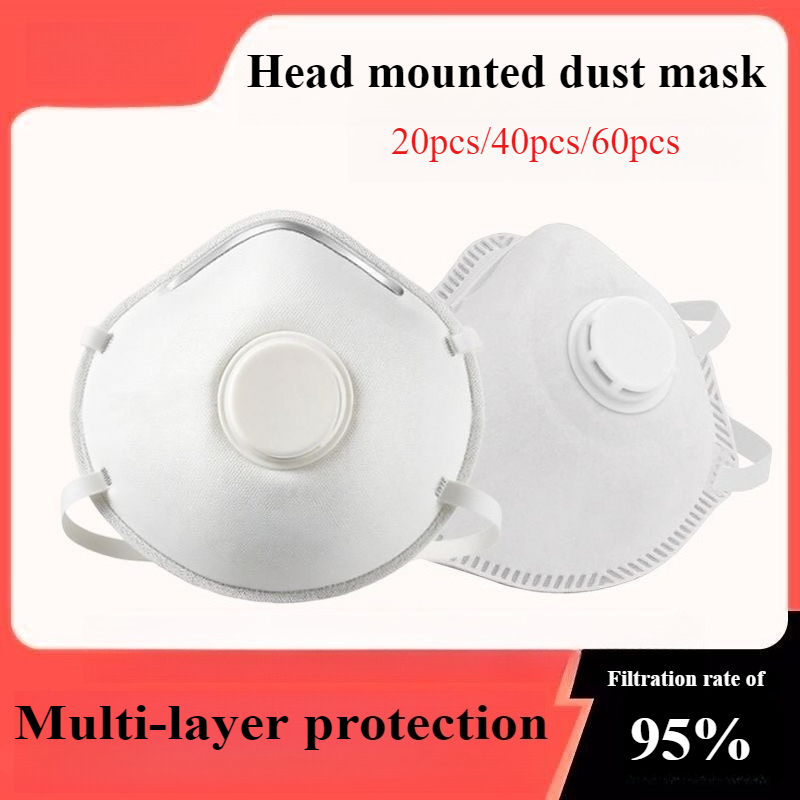 Kn95 Respirator Mask - 20PCS/40PCS/60PCS Toz Maskeleri Valfli Maske Kötü