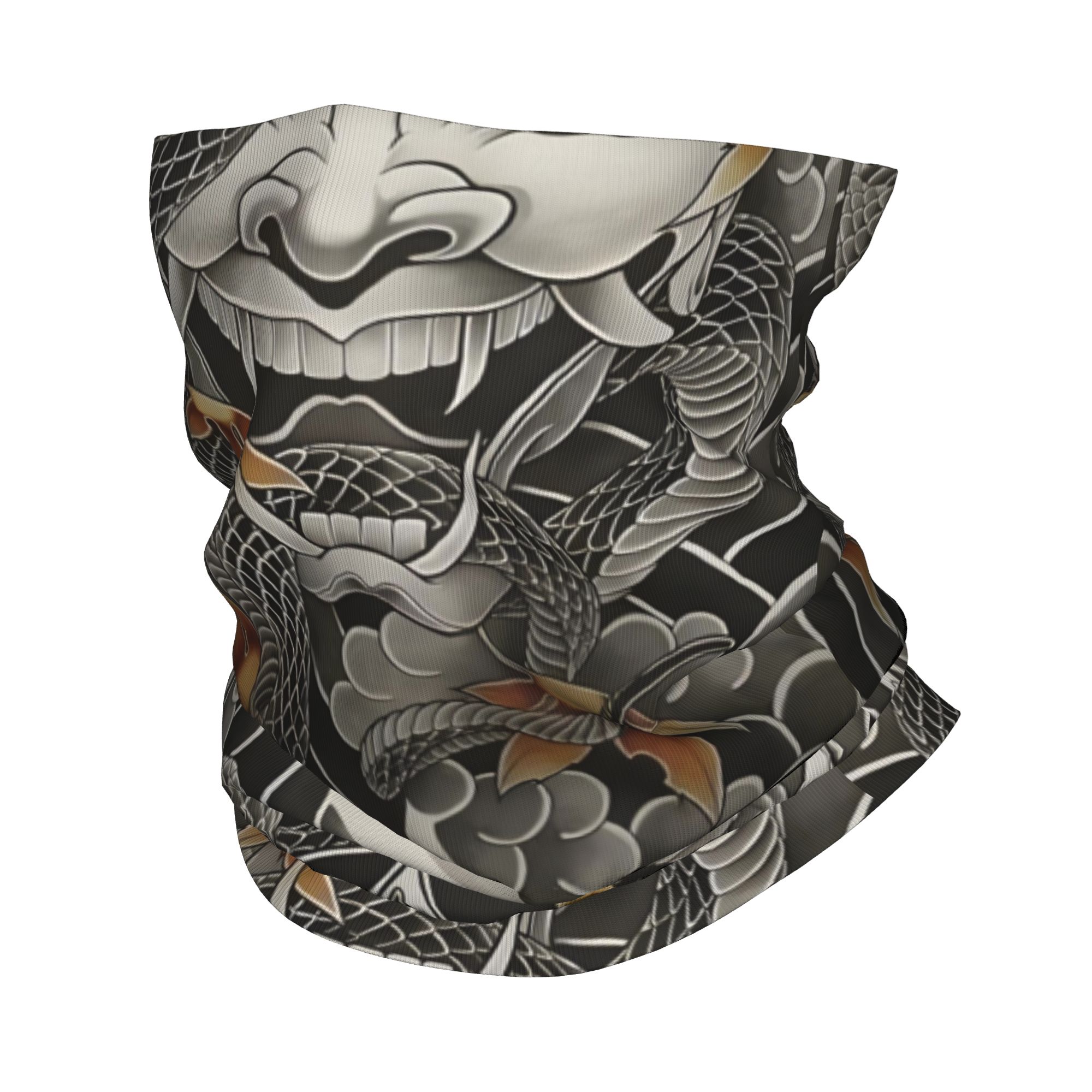 Neck Gaiter Face Cover - Özel Tasarım Samuray Oni Şeytan Bandana