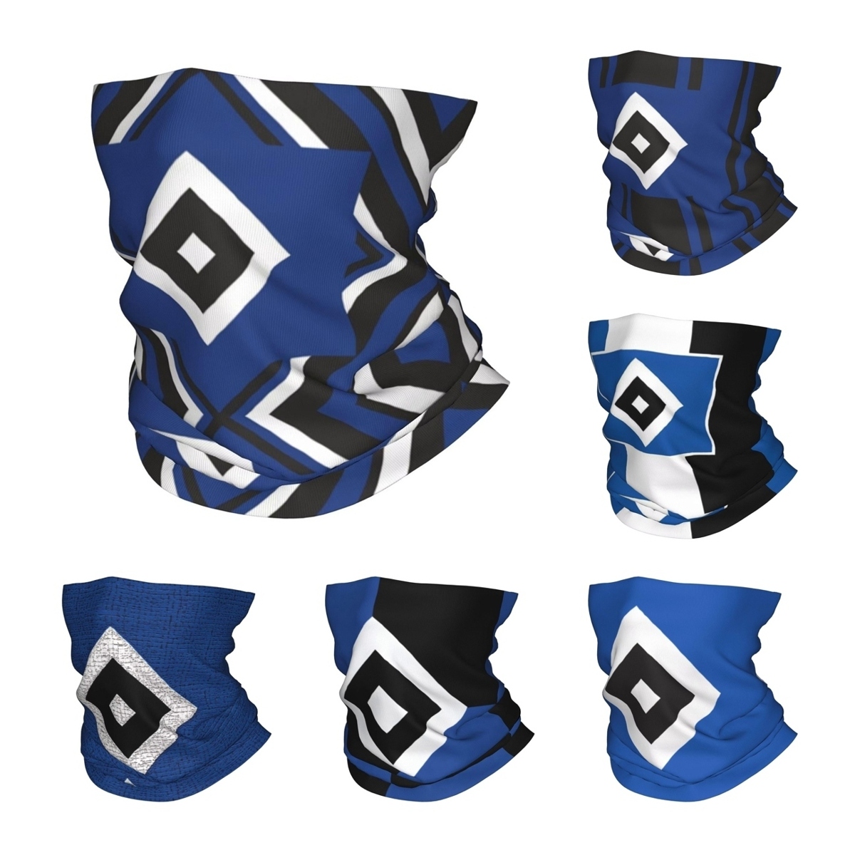 Neck Gaiter Face Cover - Mavi Elmas HSV Futbol Bandana Boyun