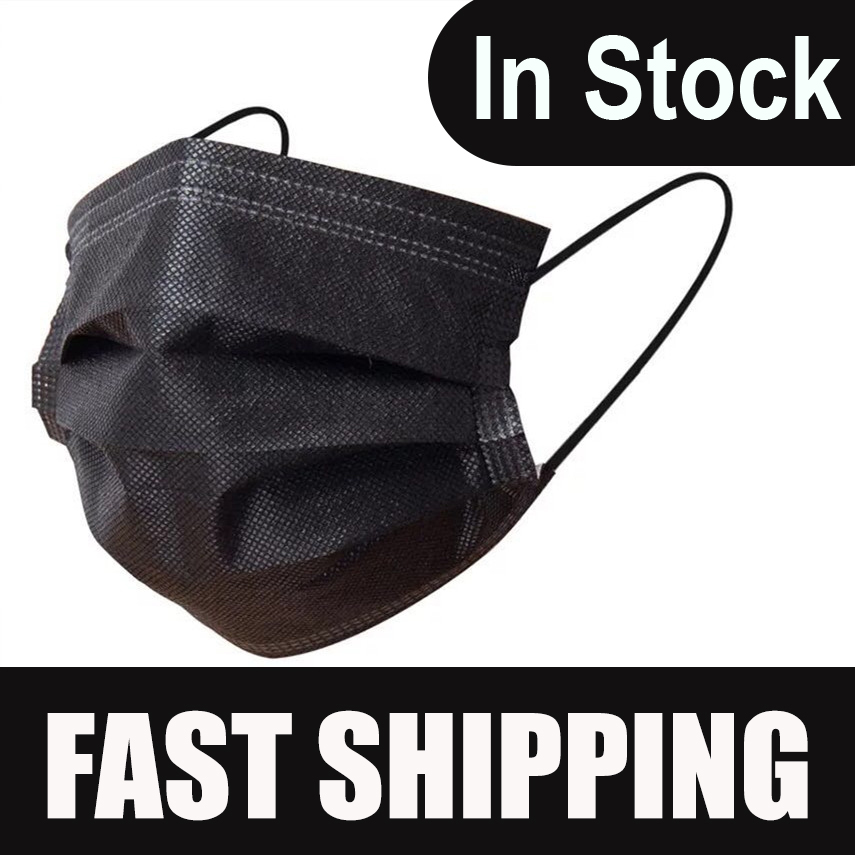 Disposable Surgical Mask - Siyah yüz maskesi ağız maskesi korumak