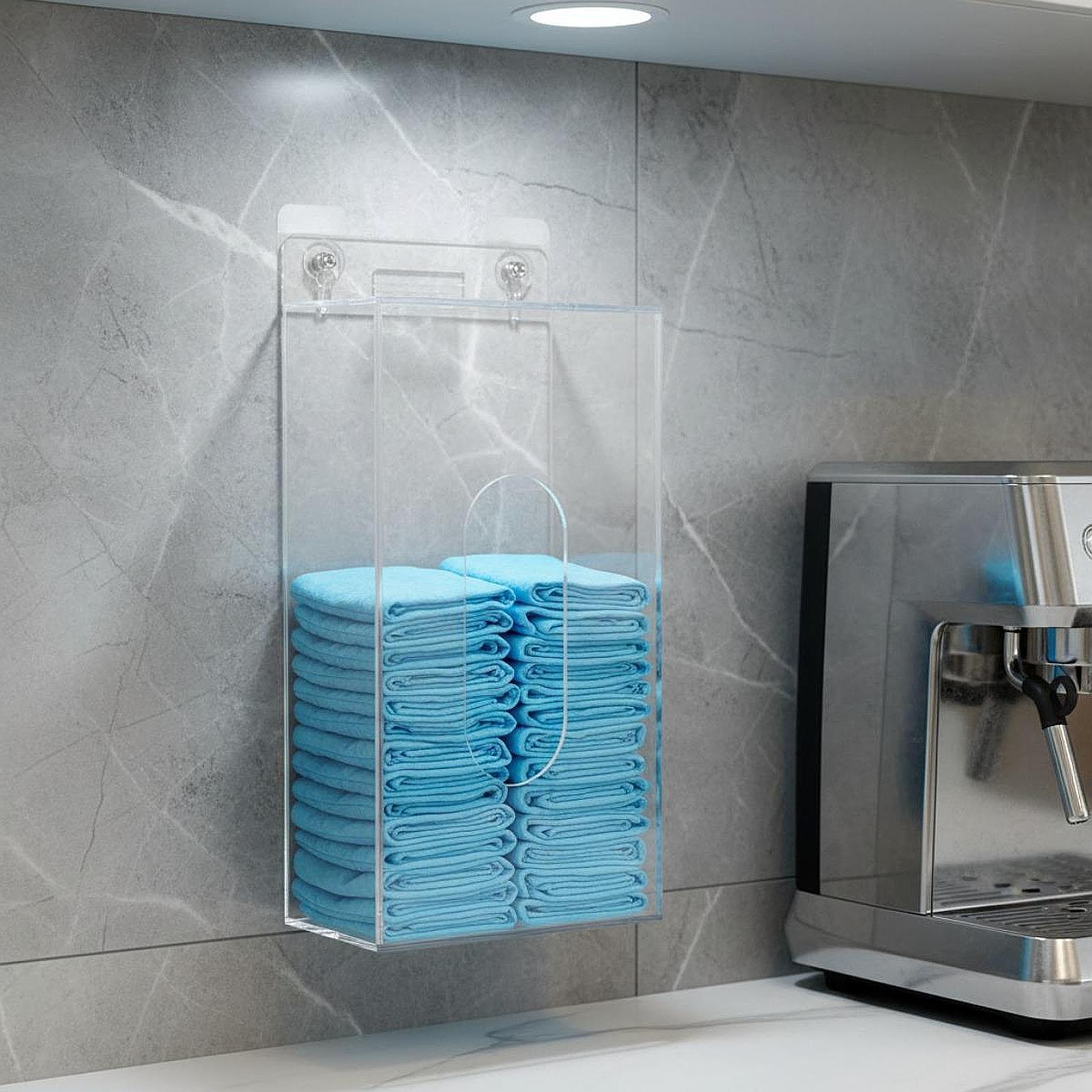 Face Mask Storage Box - Yerden Tasarruf Sağlayan Akrilik Eldiven Kutusu