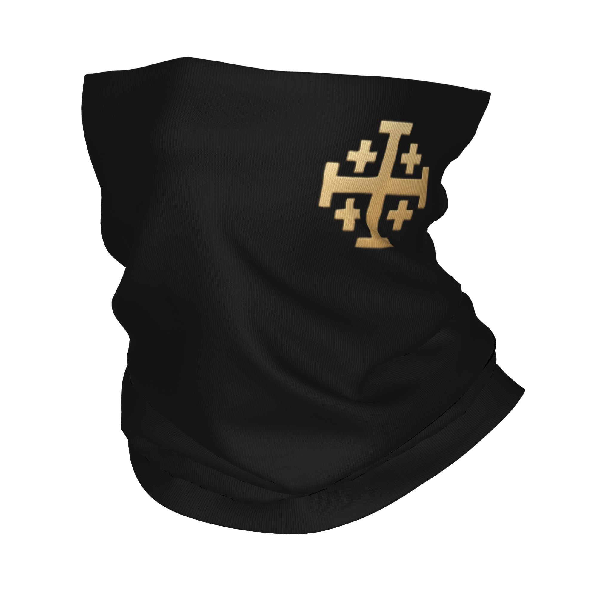 Neck Gaiter Face Cover - Şövalye Kudüs Haçı Hıristiyan Bandana Boyun