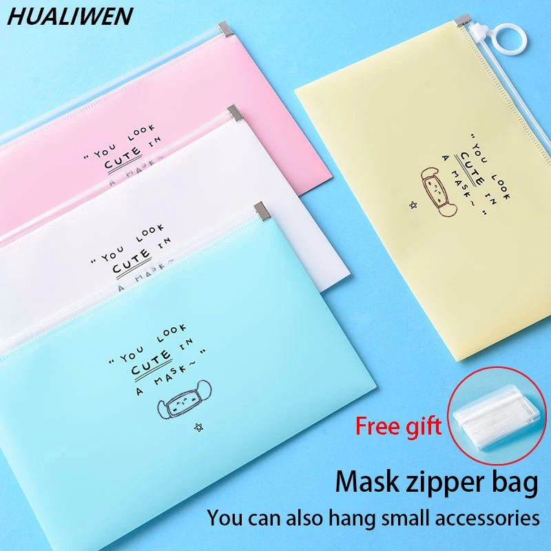 Face Mask Storage Box - 4 adet moda maske kapak çanta