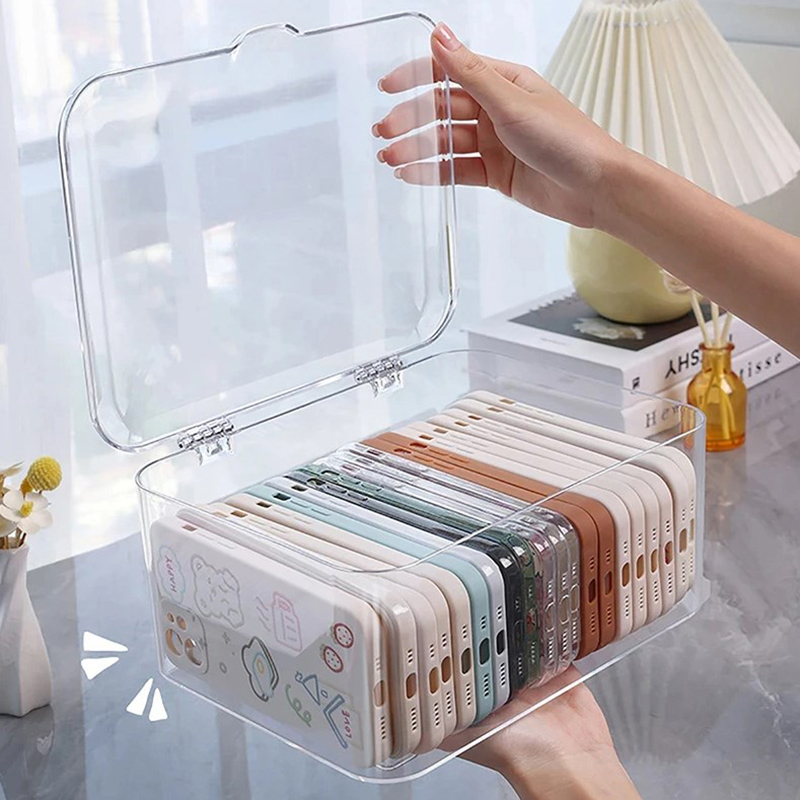 Akrilik çeşitli eşyalar depola - Face Mask Storage Box incelemesi ve fiyatı