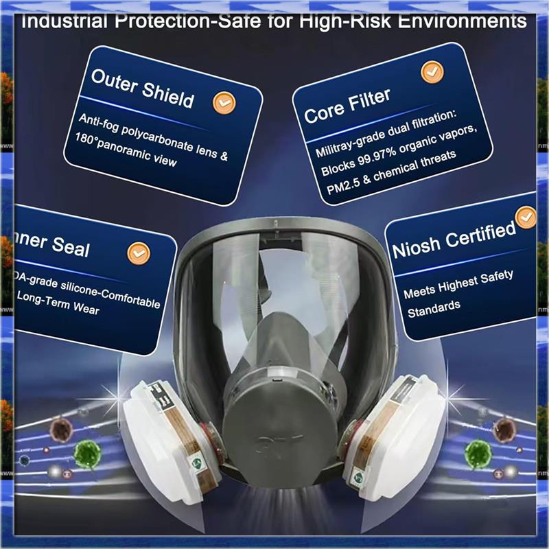 LJL Yeniden Kullanılabilir Tam - Dust Mask Construction incelemesi ve fiyatı