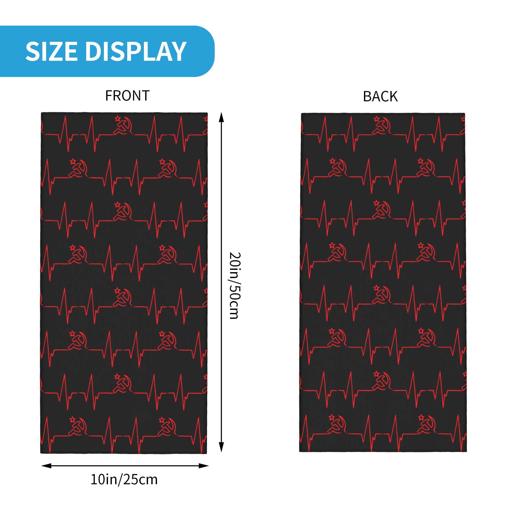 Özel Kalp Atışı Rus Bayrağı Ru - Neck Gaiter Face Cover incelemesi ve fiyatı
