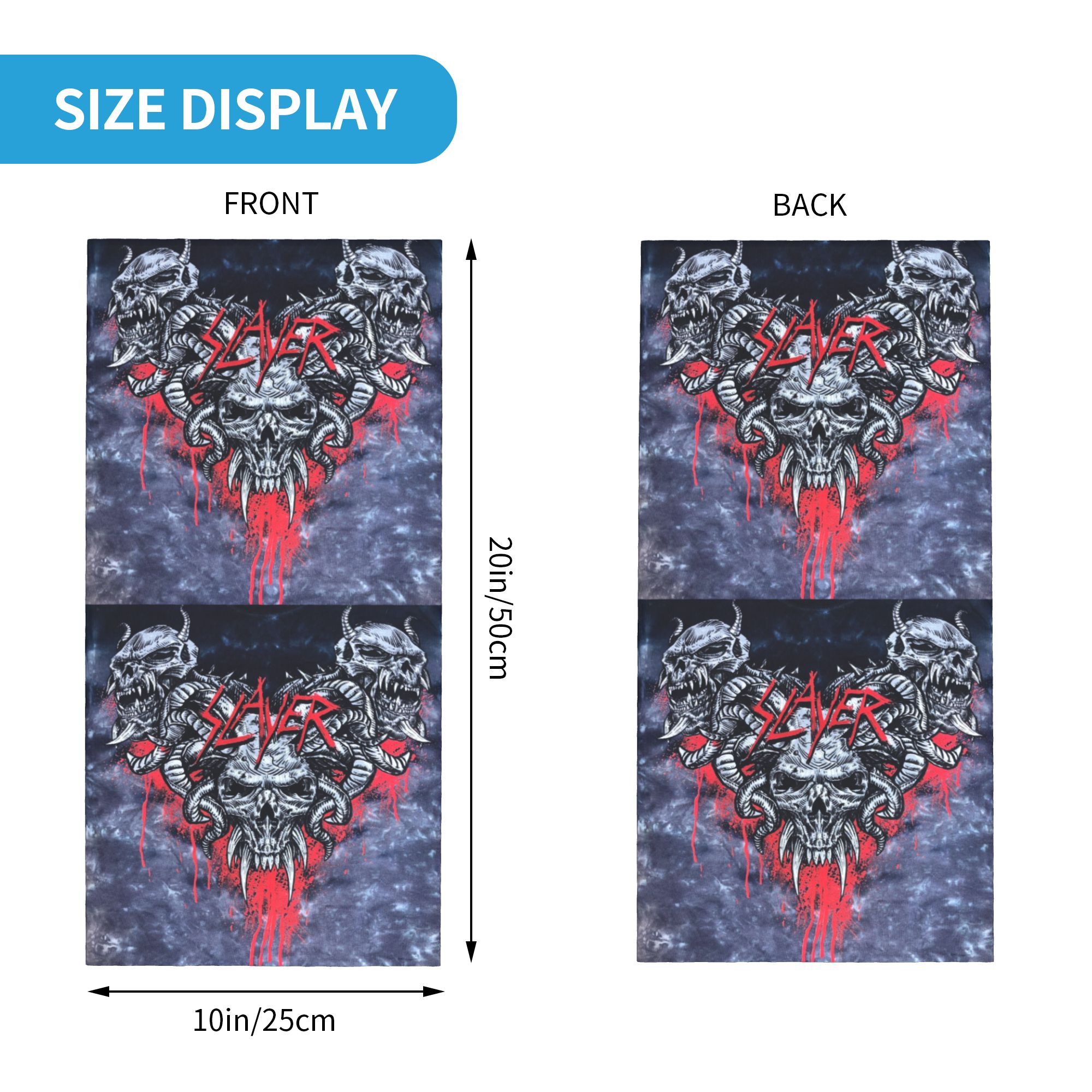 Özel Heavy Metal Rock Slayers  - Neck Gaiter Face Cover incelemesi ve fiyatı