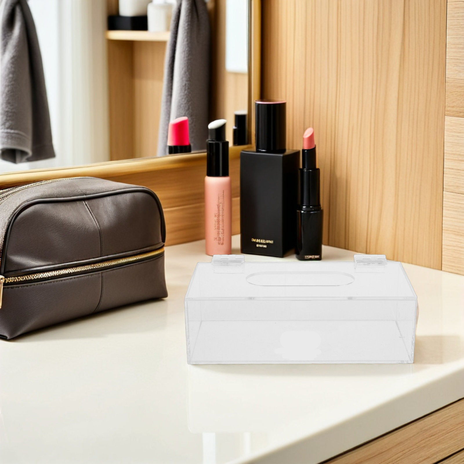 Şeffaf Akrilik Yüz Maskesi Sak - Face Mask Storage Box incelemesi ve fiyatı
