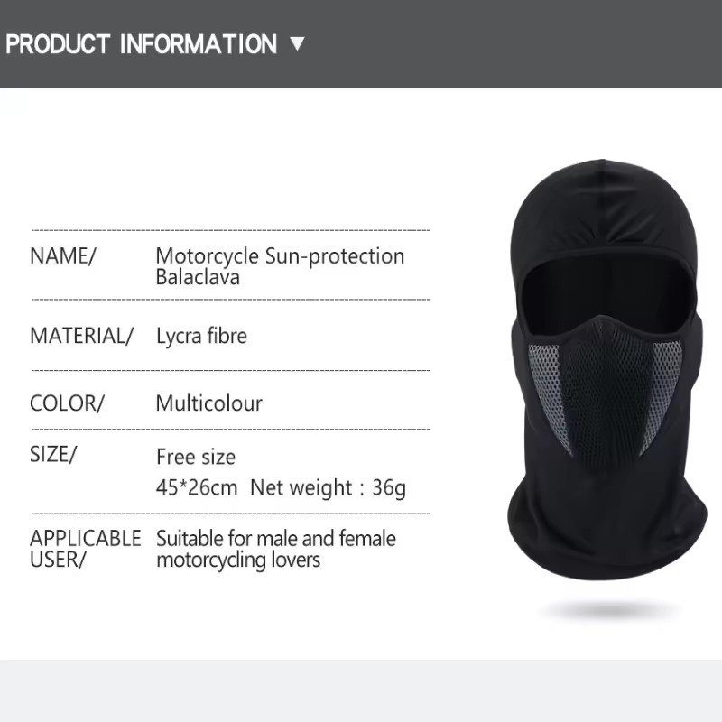 Tam Yüz Maskesi Bisiklet Rüzga - Sports Mask Breathable incelemesi ve fiyatı