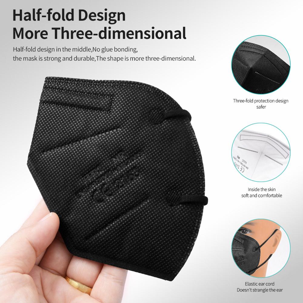 10-100 Adet FFP2 Maskeleri KN9 - Kn95 Respirator Mask incelemesi ve fiyatı
