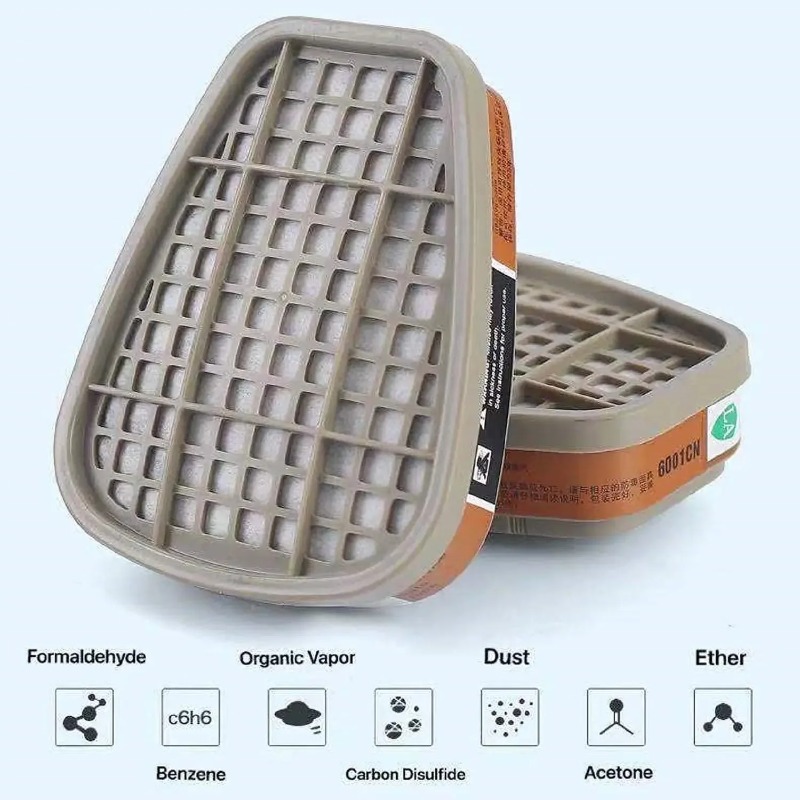 Aktif Karbon 6001 Kartuşları 5 - Dust Mask Construction incelemesi ve fiyatı