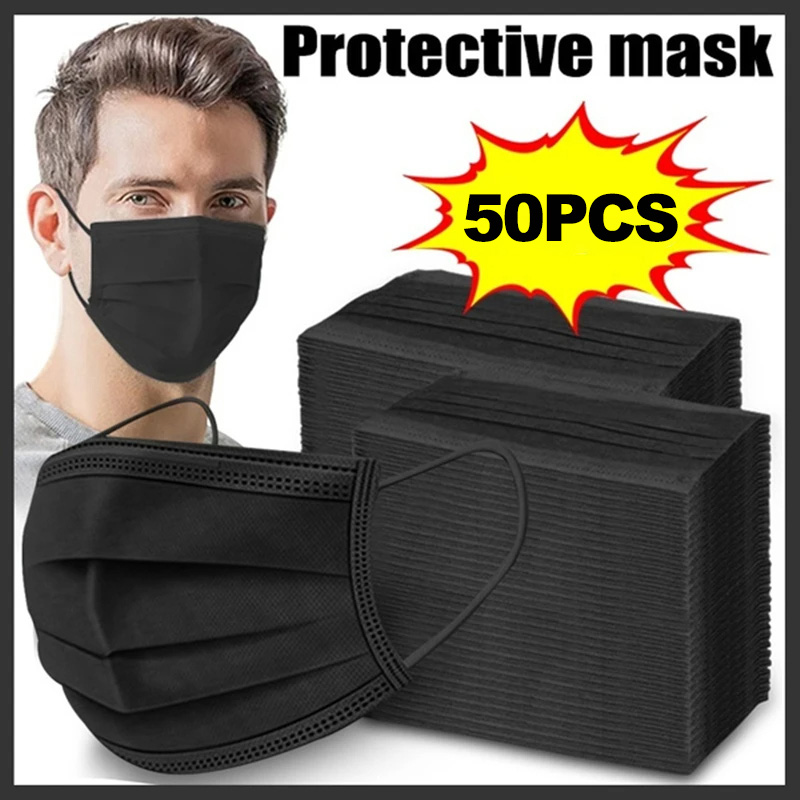 Maskeler 3 katmanlı Maske Yüz  - Black Face Mask Pack incelemesi ve fiyatı