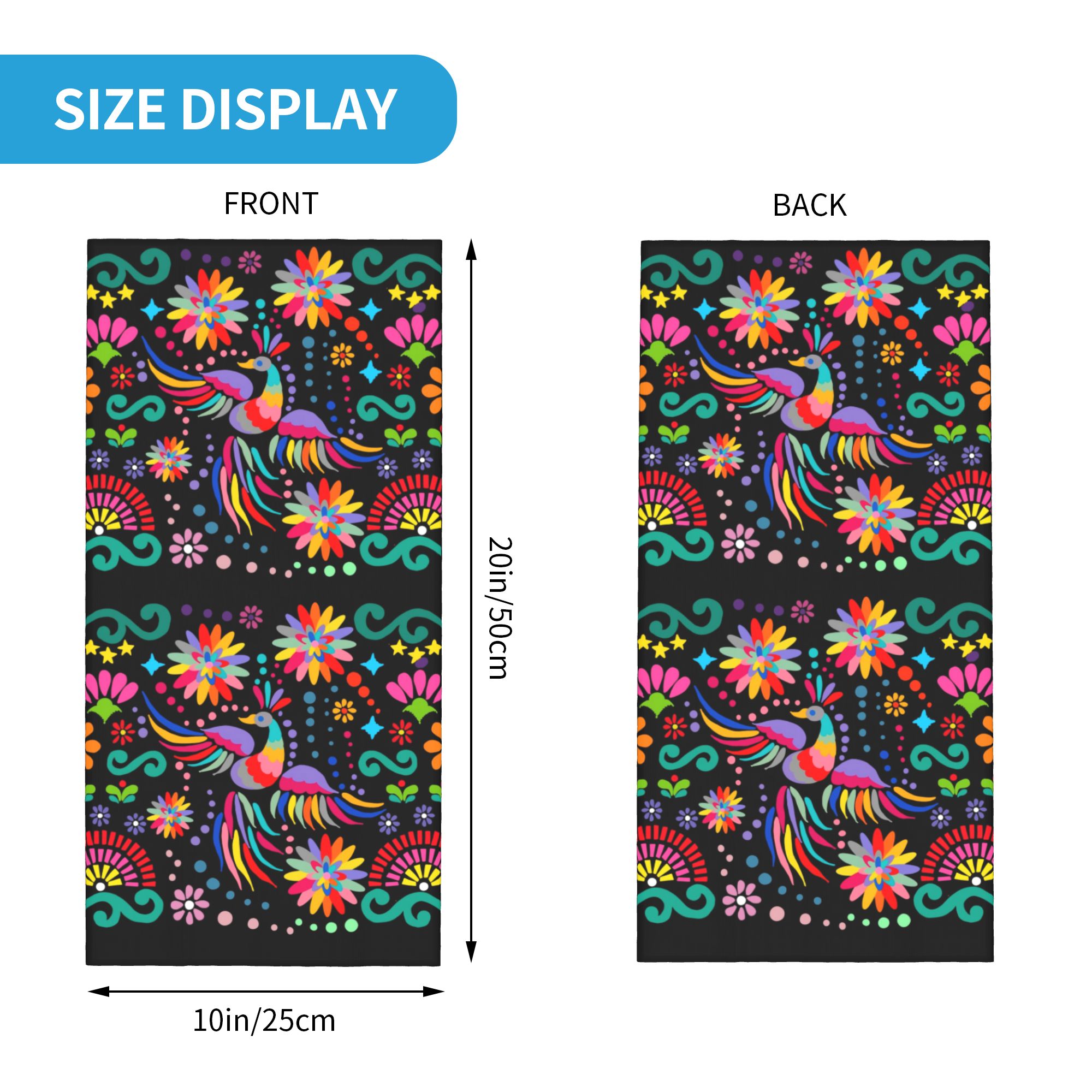 Özel Meksika Çiçek Desenli Tek - Neck Gaiter Face Cover incelemesi ve fiyatı