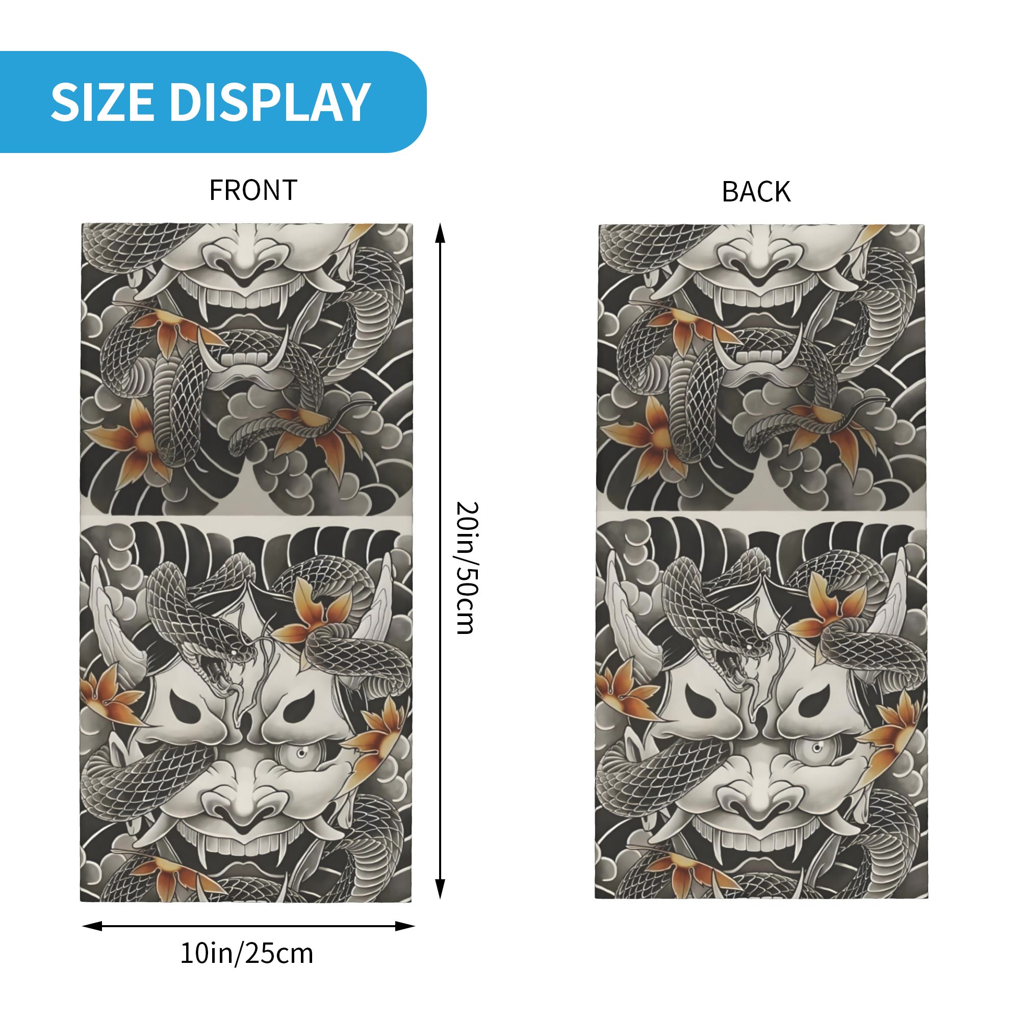 Özel Tasarım Samuray Oni Şeyta - Neck Gaiter Face Cover incelemesi ve fiyatı