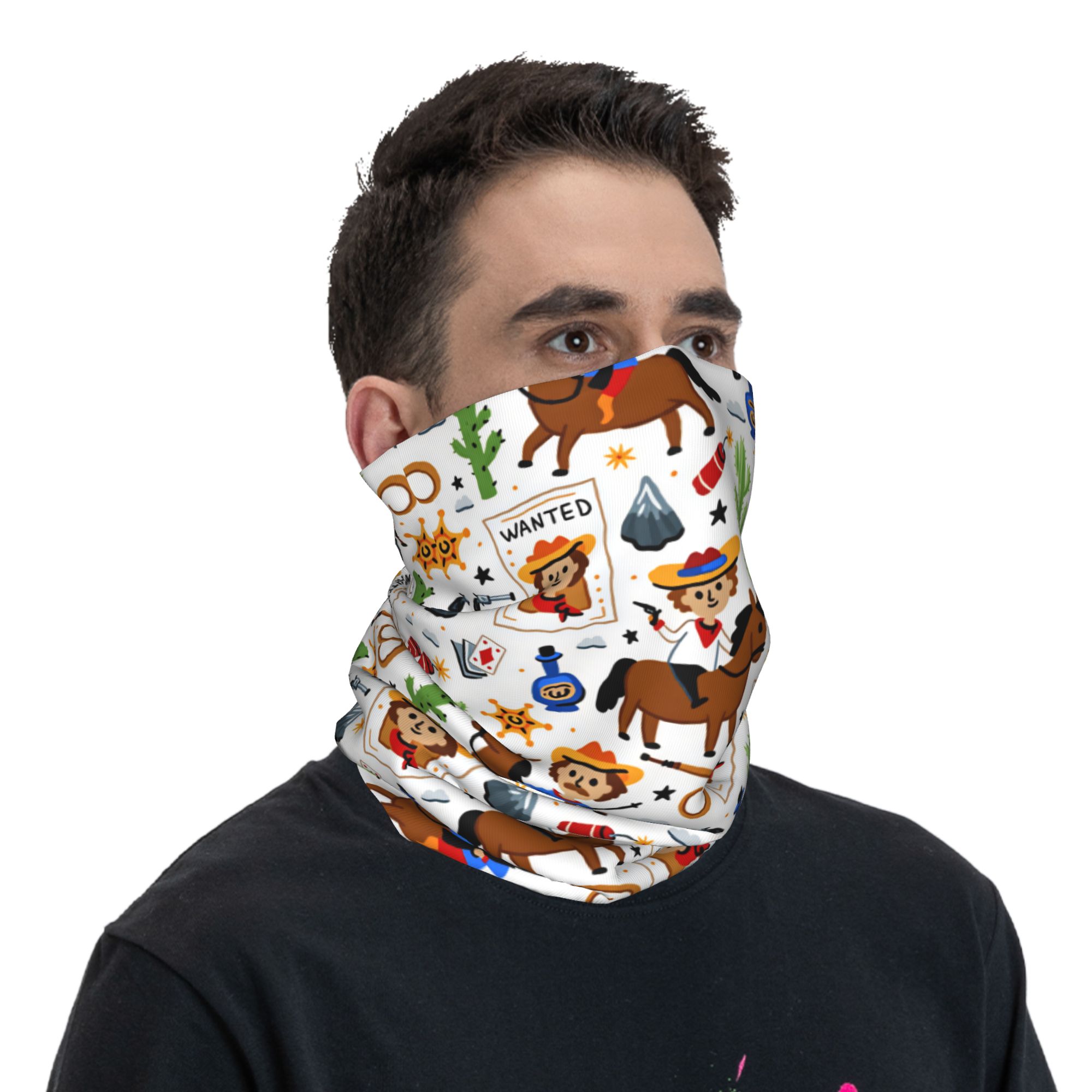 Karikatür Çocuklar Batı Kovboy - Kids Face Mask incelemesi ve fiyatı