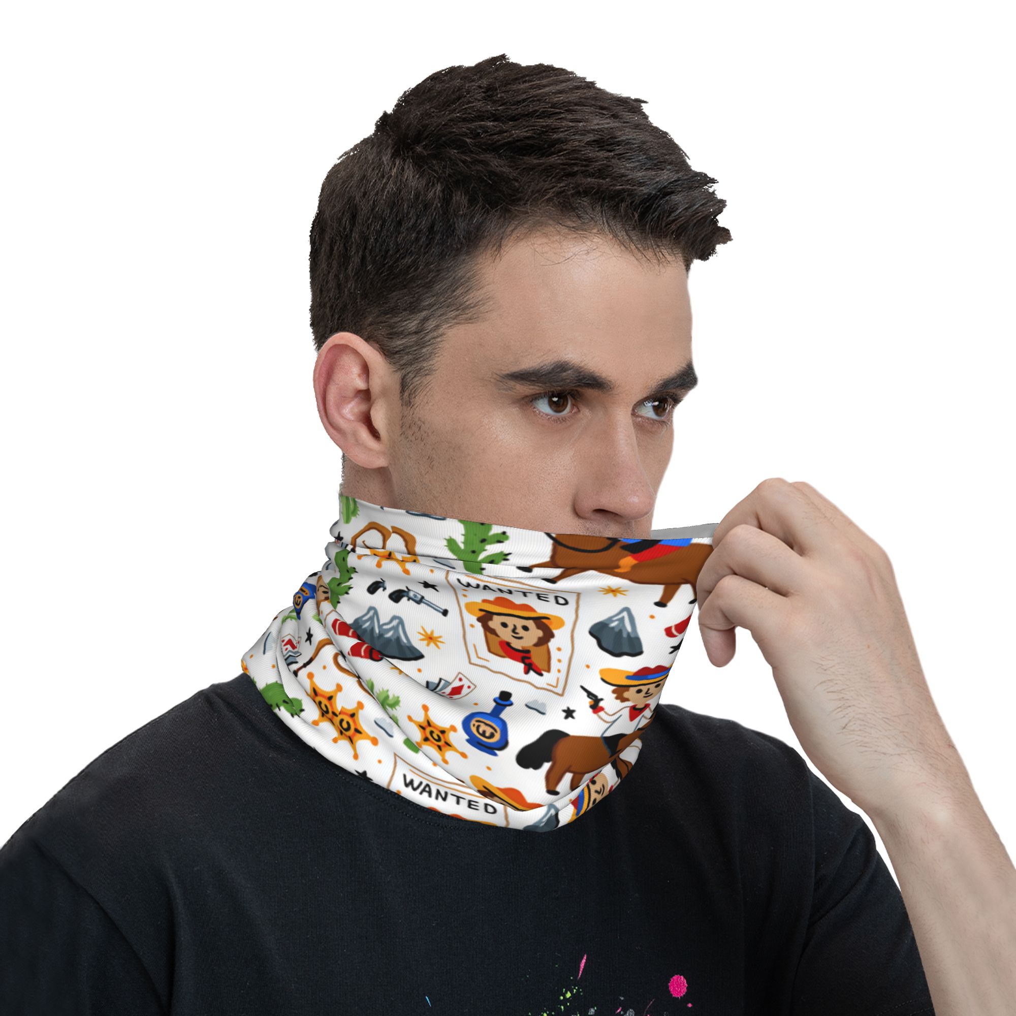 Karikatür Çocuklar Batı Kovboy - Kids Face Mask incelemesi ve fiyatı