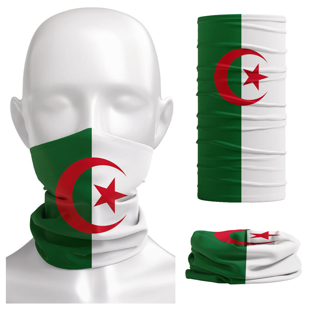 Cezayir bayrağı baskılı Bandan - Neck Gaiter Face Cover incelemesi ve fiyatı
