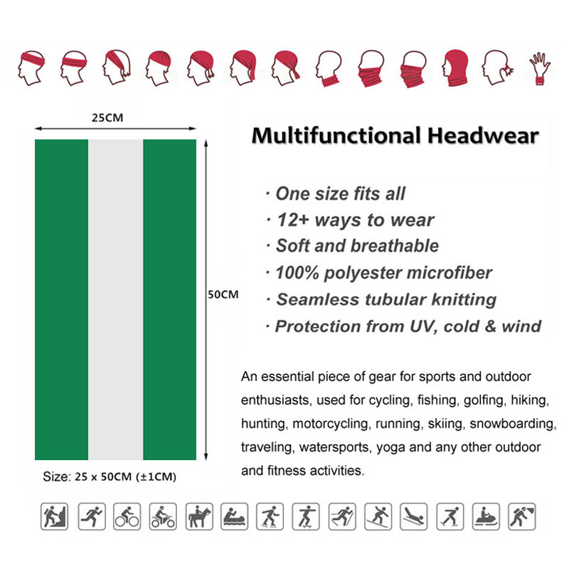 Nijerya Bayrağı Bandana Kadın  - Neck Gaiter Face Cover incelemesi ve fiyatı