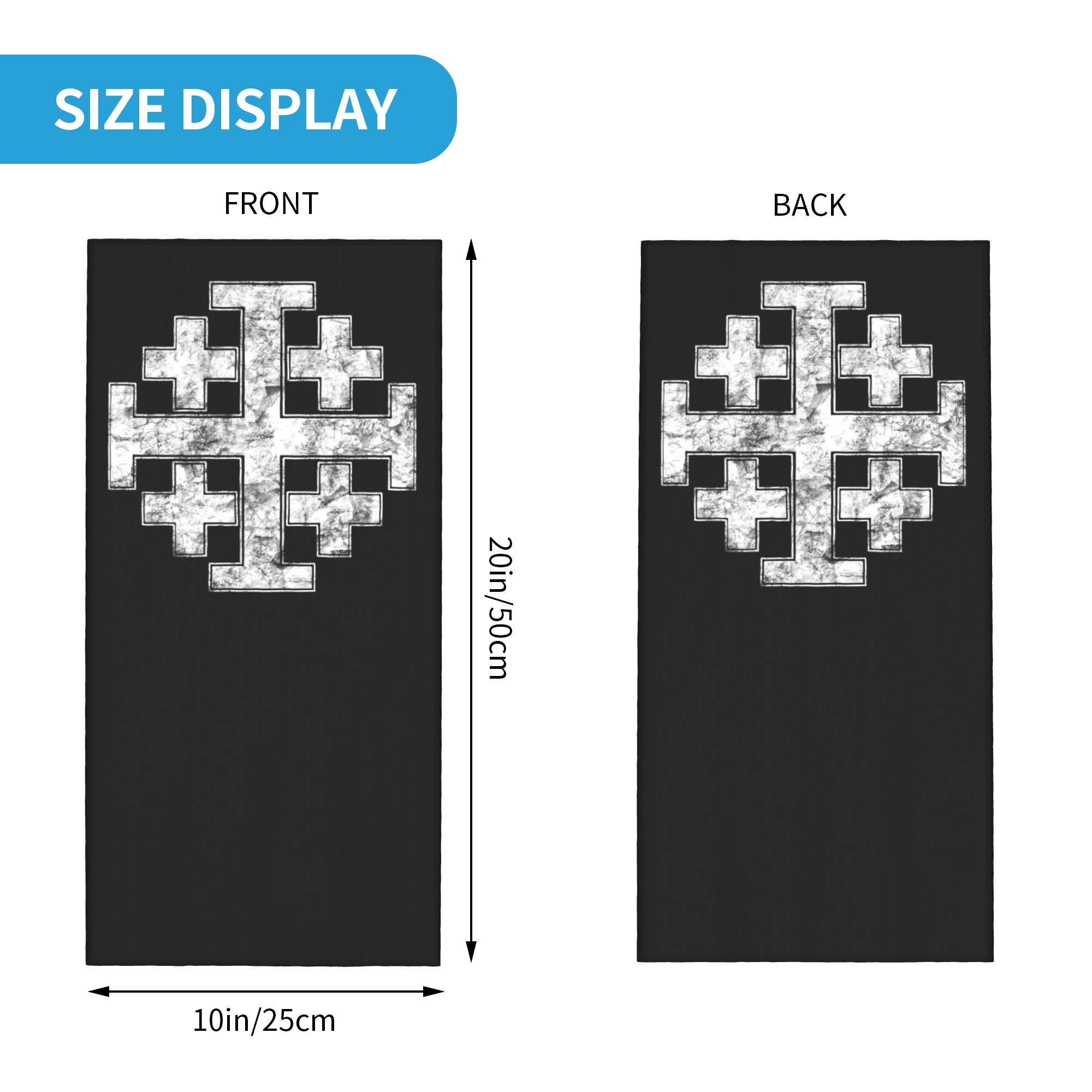 Şövalye Kudüs Haçı Hıristiyan  - Neck Gaiter Face Cover incelemesi ve fiyatı